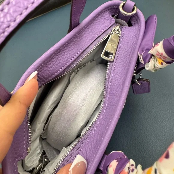 NWT - Coach - Mini City Tote - Color: Iris - Picture 5 of 7